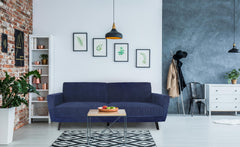 Canapé convertible Refresha Velours Bleu