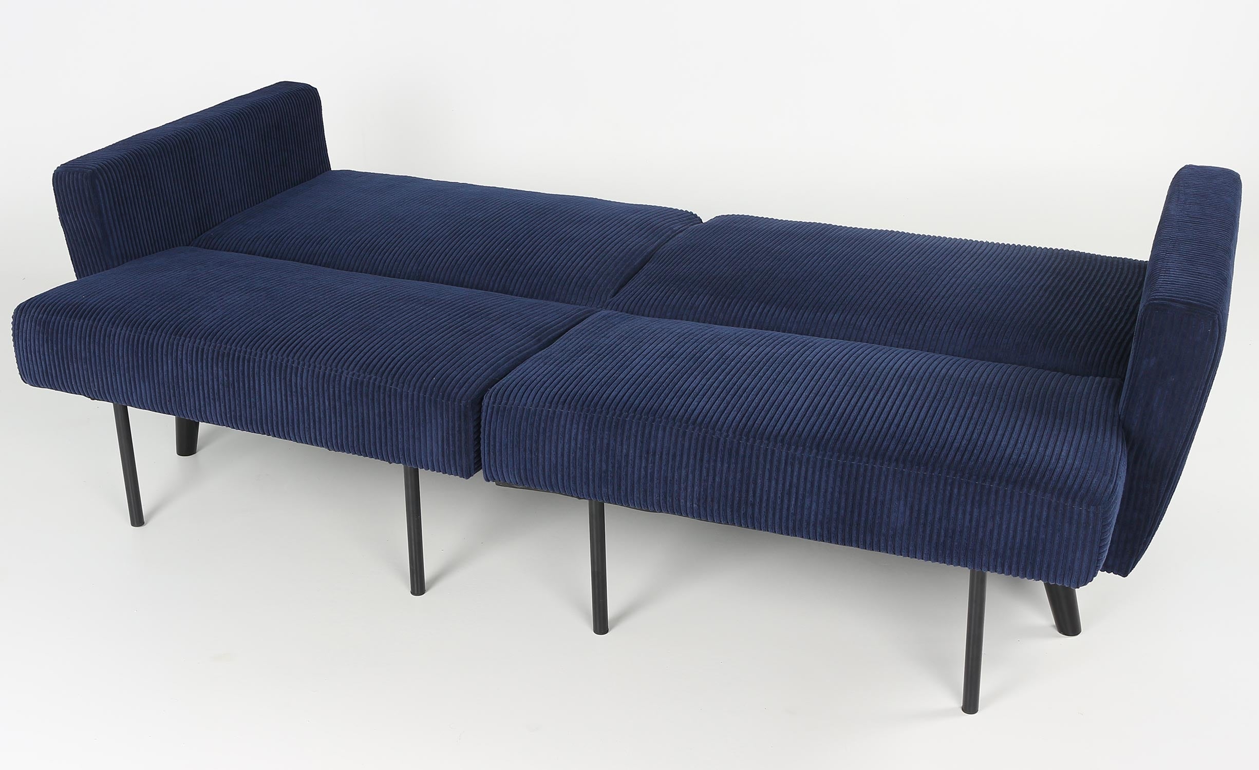 Canapé convertible Refresha Velours Bleu