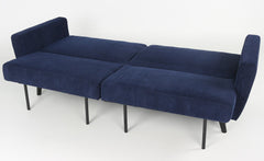 Canapé convertible Refresha Velours Bleu