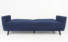 Canapé convertible Refresha Velours Bleu