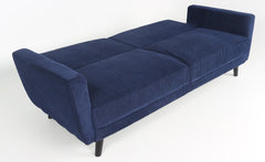 Canapé convertible Refresha Velours Bleu