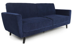 Canapé convertible Refresha Velours Bleu
