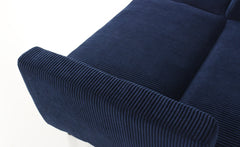 Canapé convertible Refresha Velours Bleu