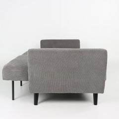 Canapé convertible Refresha Velours Gris Clair