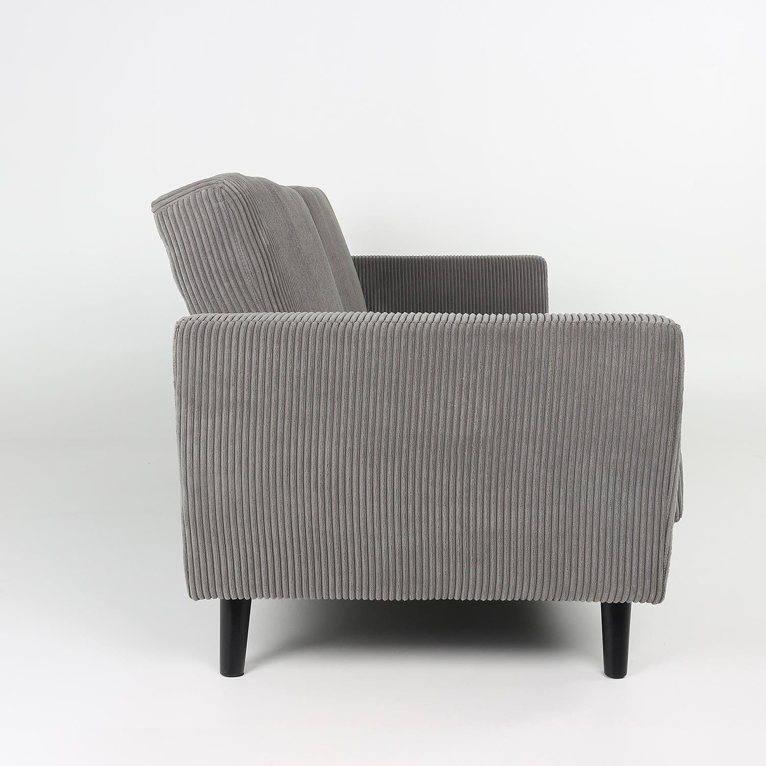 Canapé convertible Refresha Velours Gris Clair