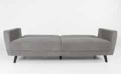 Canapé convertible Refresha Velours Gris Clair