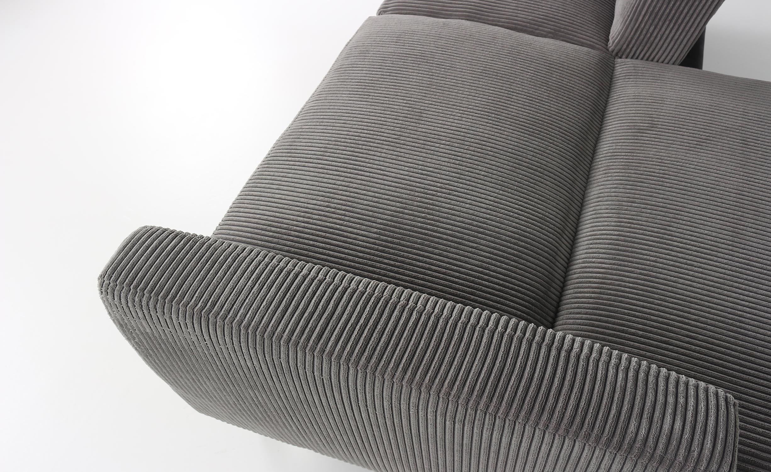 Canapé convertible Refresha Velours Gris Clair