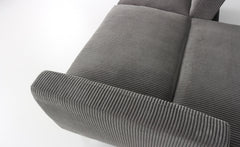 Canapé convertible Refresha Velours Gris Clair