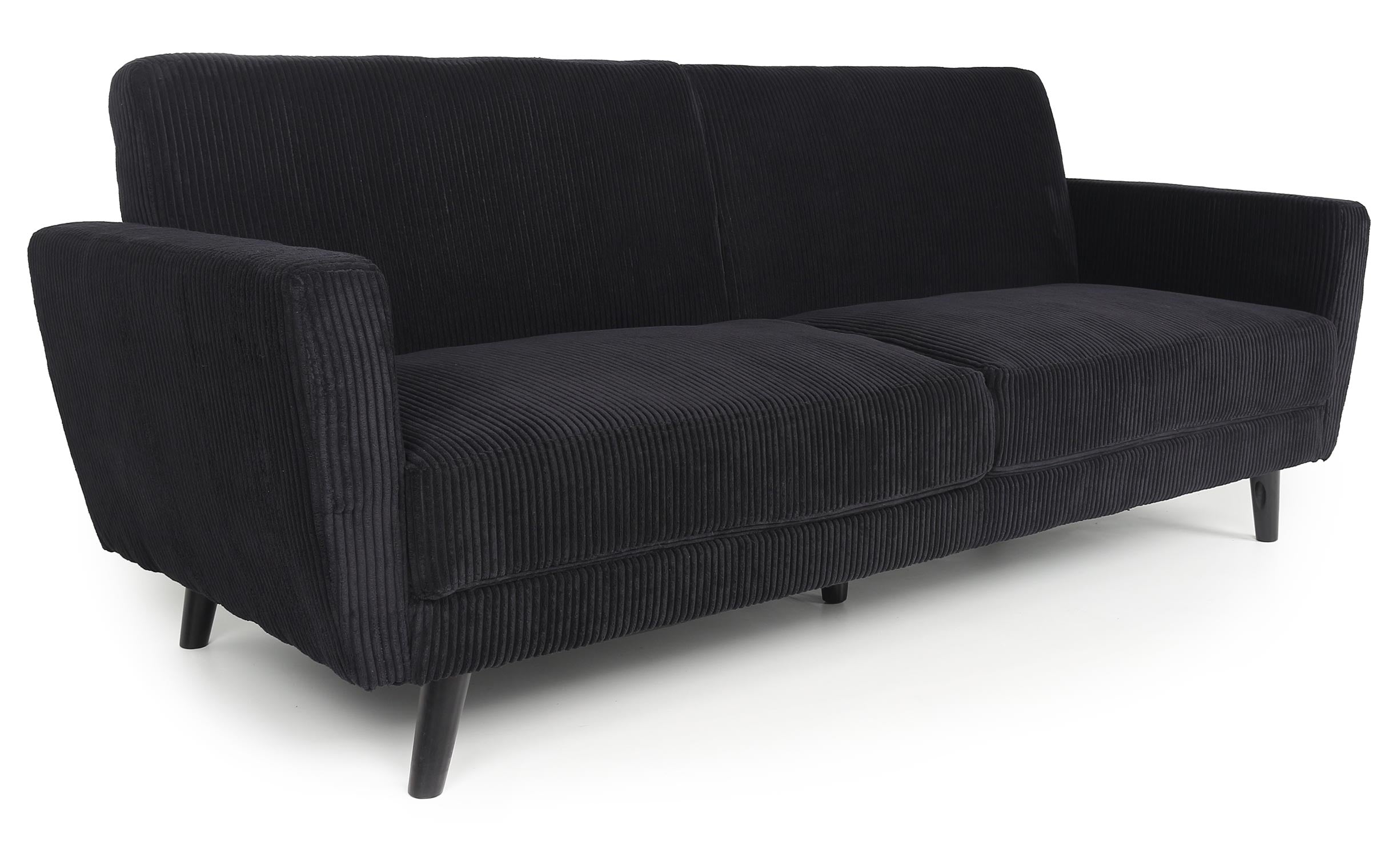Canapé convertible Refresha Velours Noir