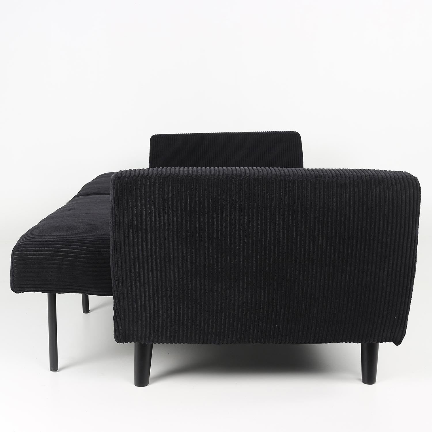 Canapé convertible Refresha Velours Noir