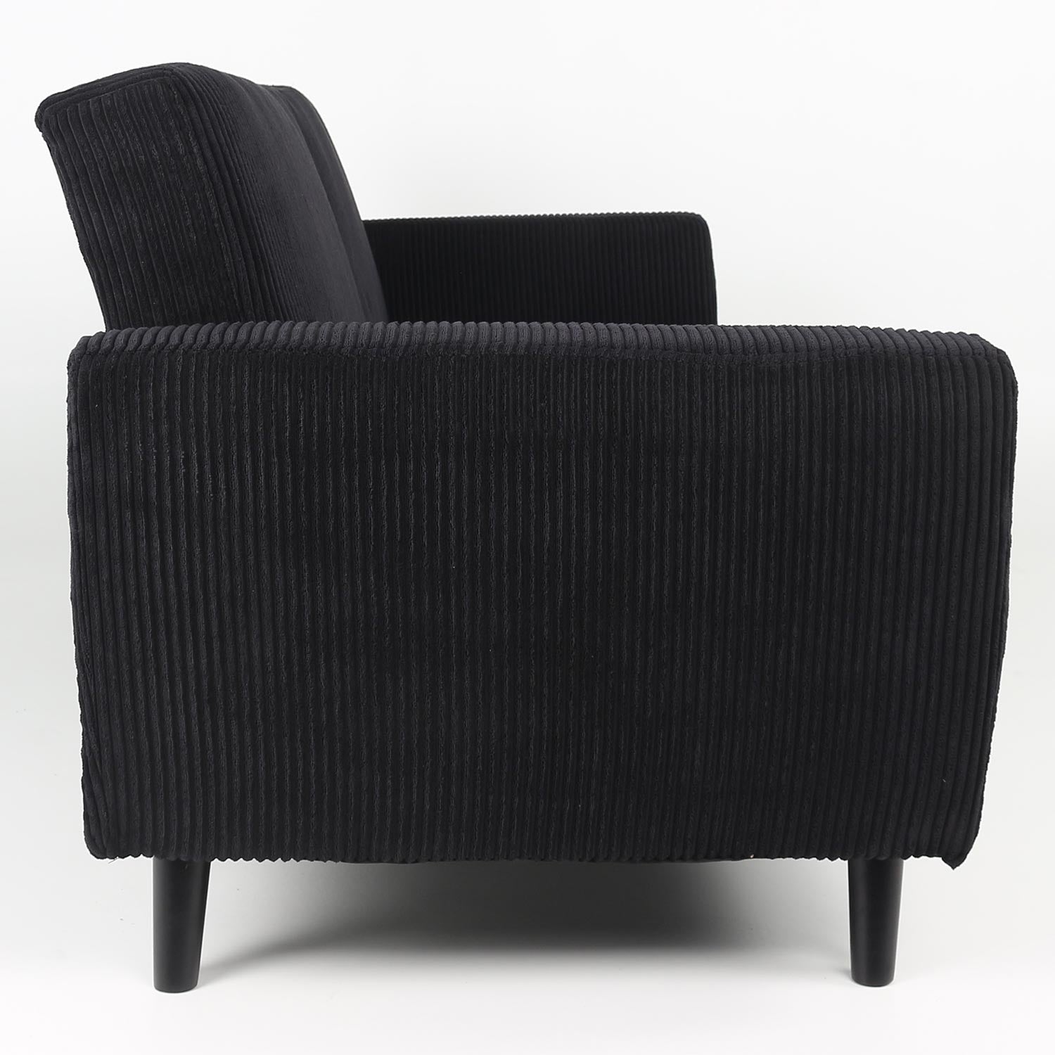 Canapé convertible Refresha Velours Noir