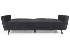 Canapé convertible Refresha Velours Noir