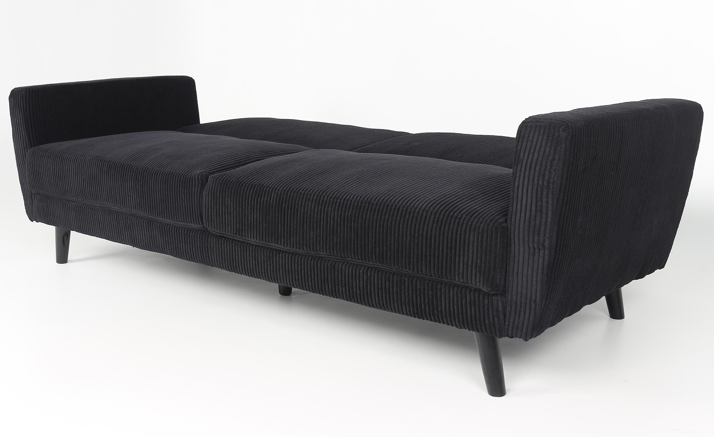 Canapé convertible Refresha Velours Noir