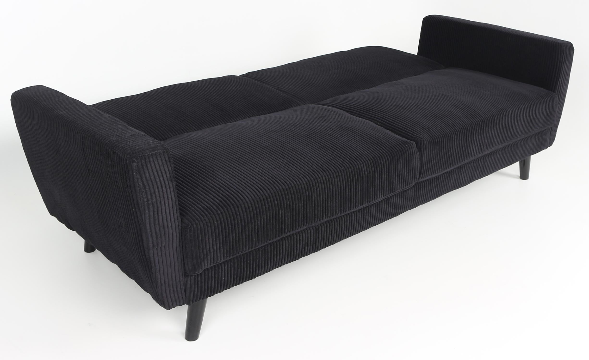 Canapé convertible Refresha Velours Noir