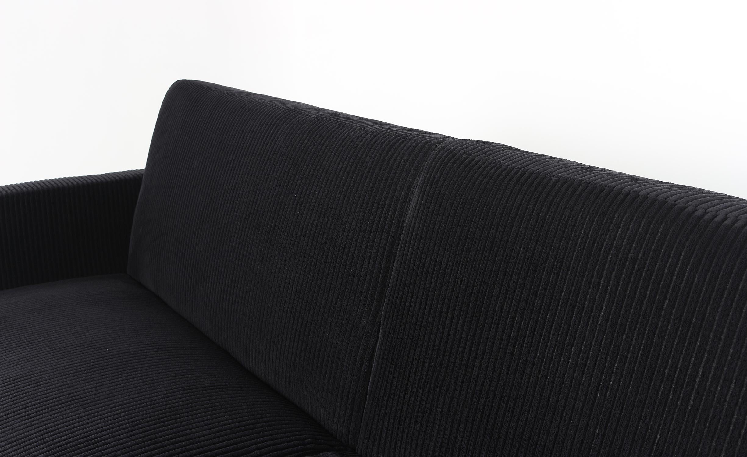 Canapé convertible Refresha Velours Noir