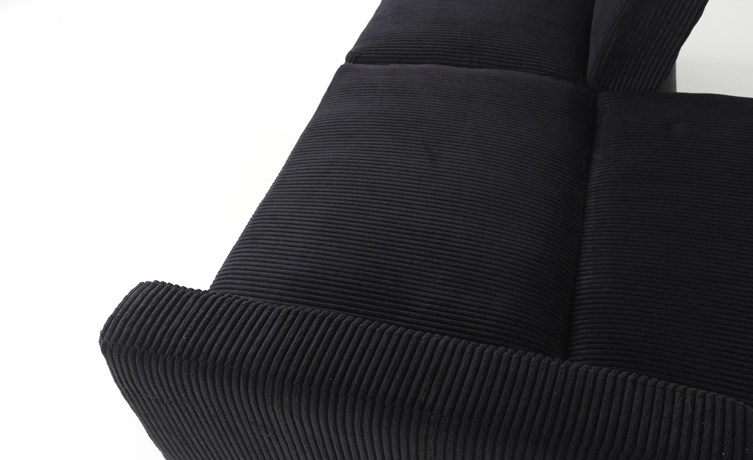 Canapé convertible Refresha Velours Noir