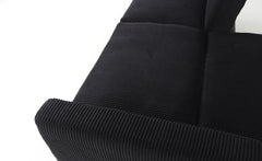 Canapé convertible Refresha Velours Noir