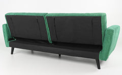 Canapé convertible Refresha Velours Vert