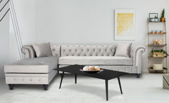 Table basse Arnara rectangulaire 120x60cm métal noir