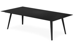 Table basse Arnara rectangulaire 120x60cm métal noir
