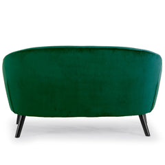 Canapé scandinave Aliph 2 places velours vert