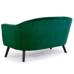 Canapé 3 places scandinave Savoy Velours Vert