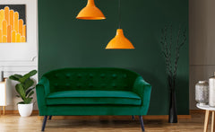 Canapé 3 places scandinave Savoy Velours Vert