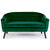 Canapé scandinave 3 places en velours vert
