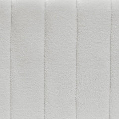 Canapé 2 places design Sidonie Tissu bouclette Blanc