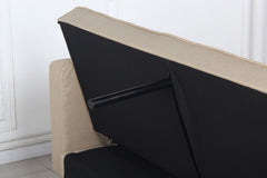 Canapé-lit scandinave Slow Tissu Beige vue arrière