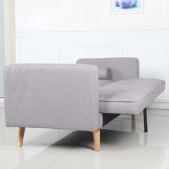 Canapé-lit scandinave Slow Tissu Gris clair