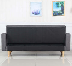 Canapé convertible scandinave Slow tissu Gris foncé