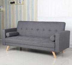Canapé-lit scandinave Slow tissu Gris foncé