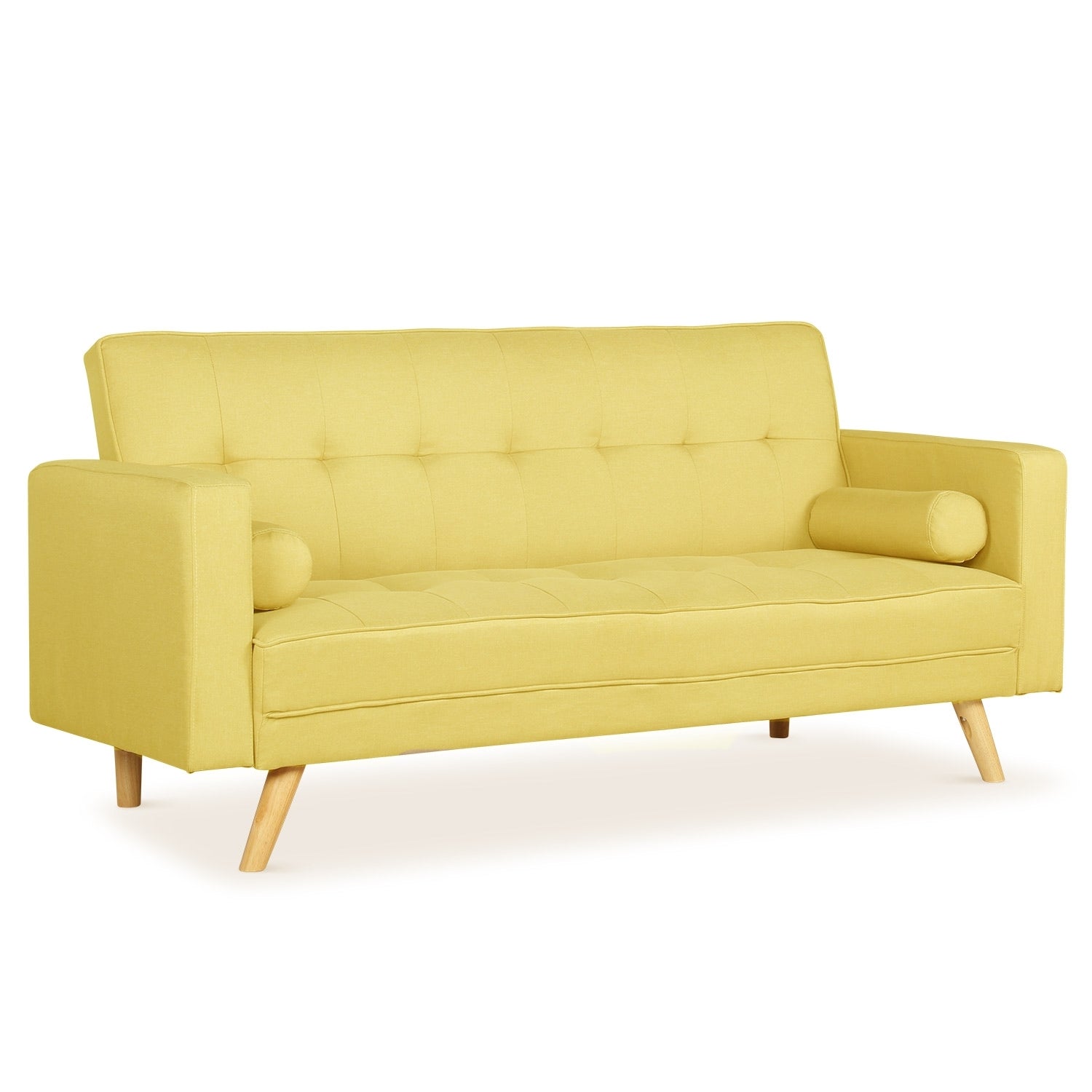 Canapé convertible scandinave Slow tissu Jaune