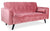 Canapé-lit scandinave convertible en velours rose