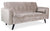 Canapé-lit convertible en velours taupe scandinave