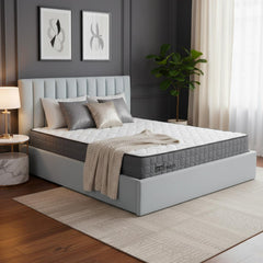 Pack Lit-coffre Songe + Matelas Bedream 180x200cm Velours Argent