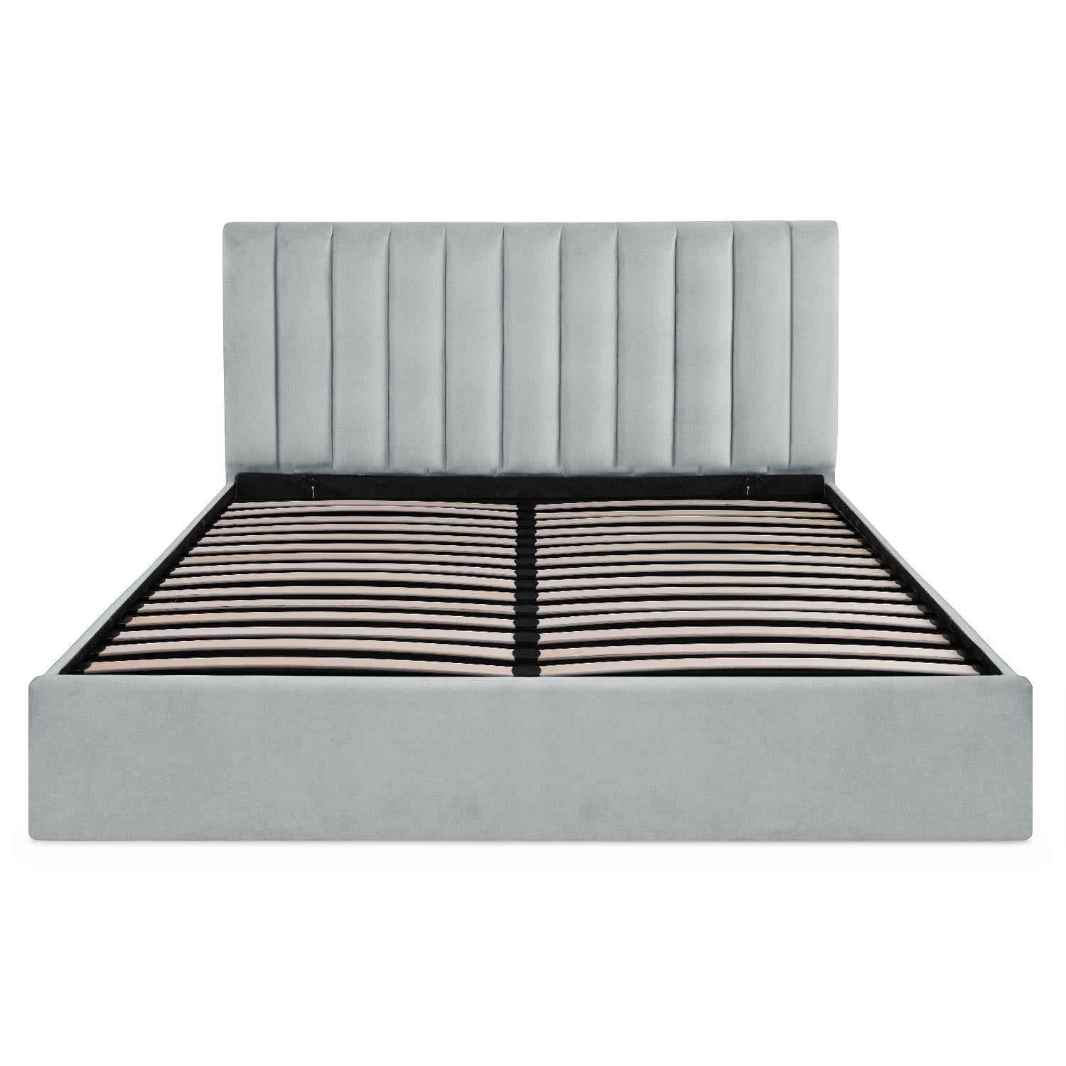 Pack Lit-coffre Songe + Matelas Bedream 180x200cm Velours Argent