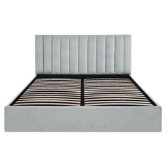 Pack Lit-coffre Songe + Matelas Bedream 180x200cm Velours Argent