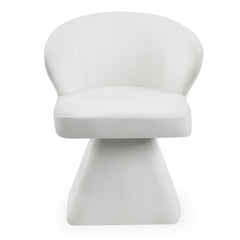 Chaise Claude design tissu crème