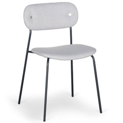 Lot de 4 chaises Brawks tissu gris