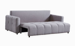 Canapé convertible 3 places Camus tissu gris clair