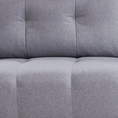 Canapé convertible 3 places Camus tissu gris clair