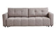 Canapé trois places convertible en tissu couleur taupe