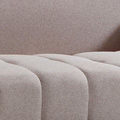 Canapé 3 places convertible Stylian Tissu Taupe