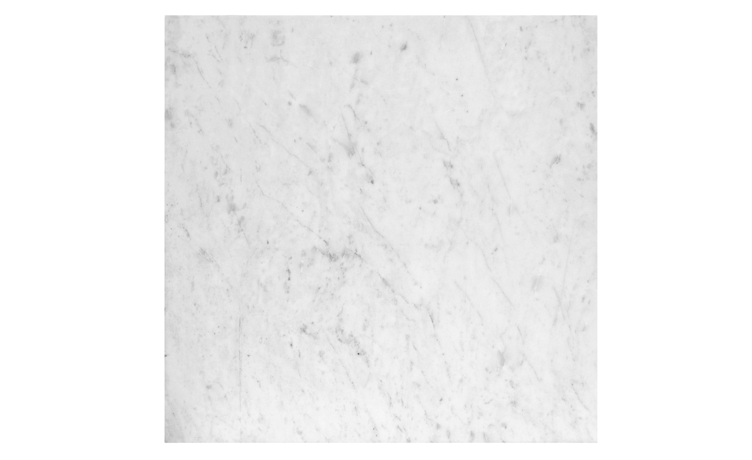Table basse Paliano Marbre Blanc et pieds Argent