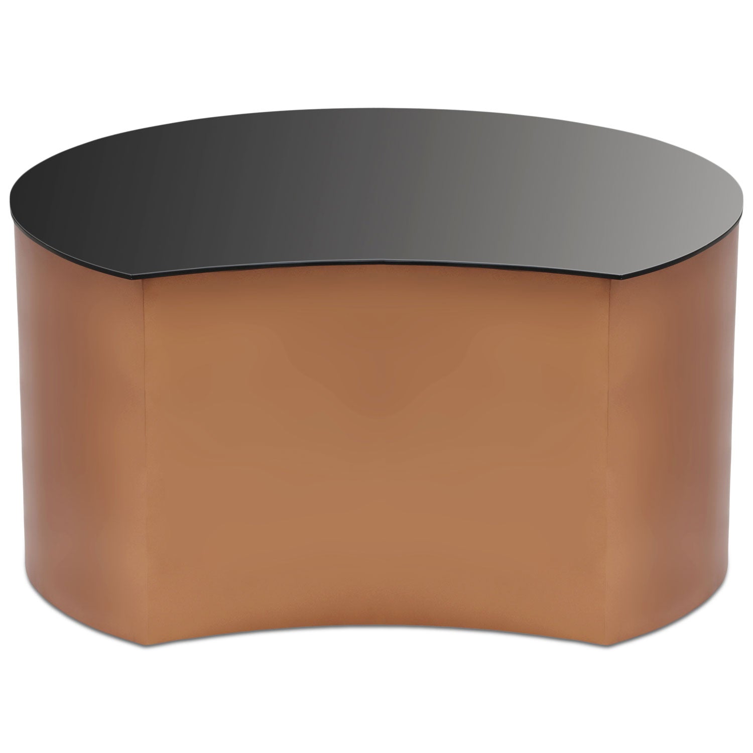 Table basse Selemine en Verre et Métal Cuivré