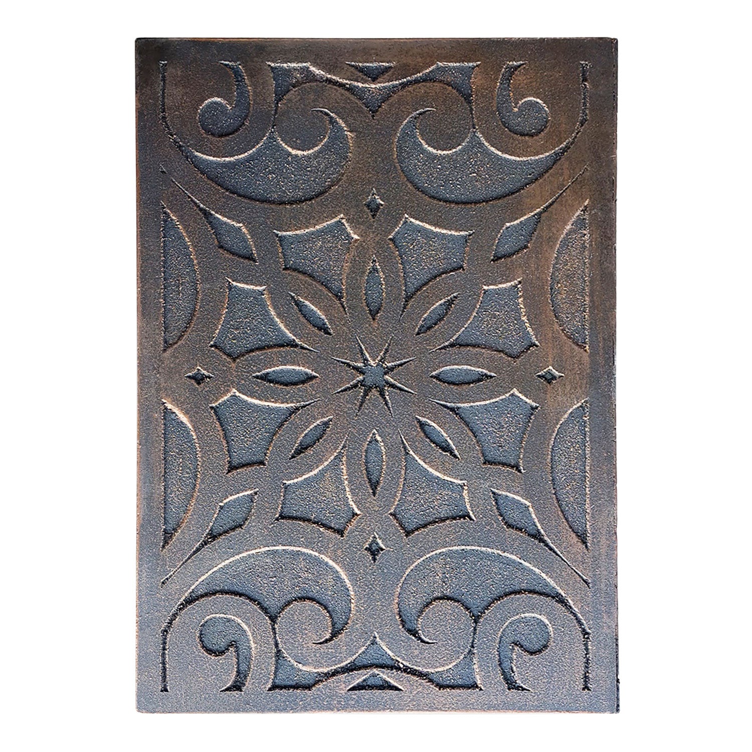 Table de chevet orientale bois sculpté 2 tiroirs Monboly Cuivre
