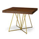 Table extensible Neila en bois noisette avec pieds en métal