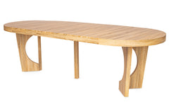 Table extensible ronde Bado chêne clair